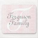 Monogram (Pink) Family Mousepad
