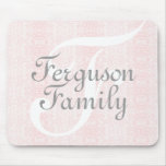 Monogram (Pink) Family Mousepad