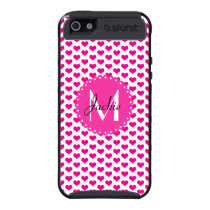 Monogram Pink Hearts Skinit iPhone 5 Cover