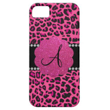 Monogram pink leopard iPhone 5 case