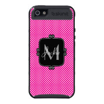 Monogram Pink Polka Dots Skinit iPhone 5 Cover