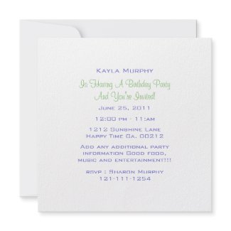 Monogram Polka Dot Party Invitations invitation