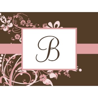 Monogrammed B