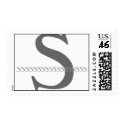 Monogram Postage - "S" Customizable postage by monogramgallery Monogram Postage - "S" Customizable postage