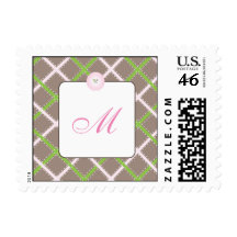 Monogram Postage Stamp