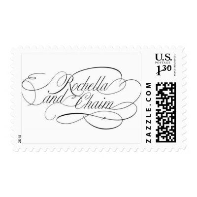 monogram postage stamps