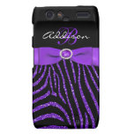 Monogram Purple, Black Glitter Zebra Motorola Razr Motorola Droid RAZR Covers