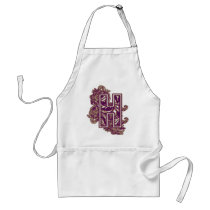 MONOGRAM PURPLE H aprons