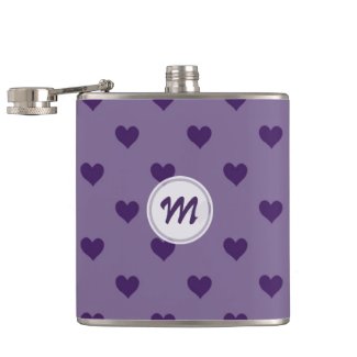Monogram: Purple Heart Flask