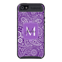 Monogram Purple Paisley Skinit iPhone 5 Cover