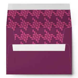 Monogram Purple Pink Grey Japanese Chidorigoshi Envelope