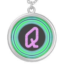 Monogram "Q" necklaces