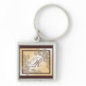 Monogram 'R' Keychain keychain