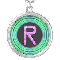 Monogram "R" necklaces