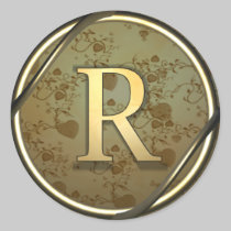 monogram_r stickers