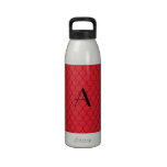 Monogram red dragon scales drinking bottles