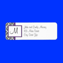 Monogram Return Address Labels