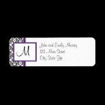 Monogram Return Address Labels
