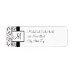 Monogram Return Address Labels