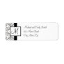 Monogram Return Address Labels Monogram Return Address Labels