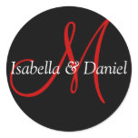 Monogram Seal Wedding Monogram Sticker