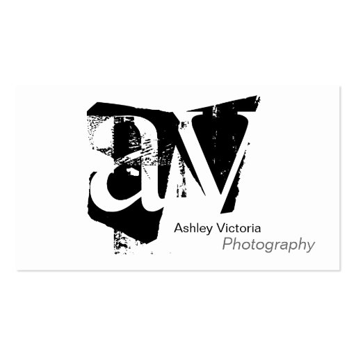 Monogram Simplicity Business Card (front side)
