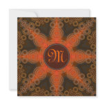 Monogram Solar Eclipse Tribal Wedding Invitation