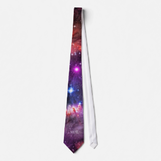 Monogram Starry Wingtip of Small Magellanic Cloud Custom Tie