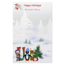 Monogram Stationary Christmas U stationery by forbes1954 Monogram Stationary Christmas U stationery