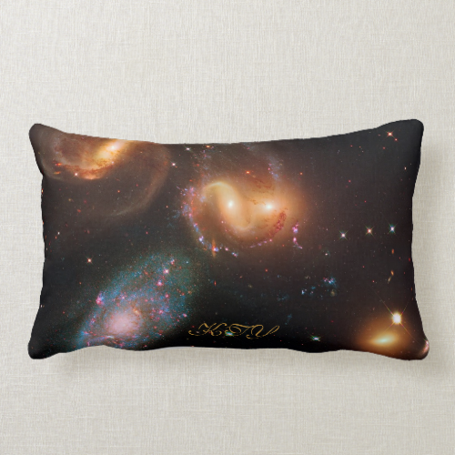 Monogram Stephans Quintet deep space star galaxies Pillows Monogram Stephans Quintet deep space star galaxies Pillows