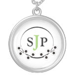 Monogram Sterling Silver Necklace