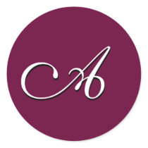 Monogram Sticker "A" Customizable by monogramgallery Monogram Sticker "A" Customizable