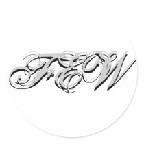 Monogram Sticker Customizable by monogramgallery Monogram Sticker Customizable