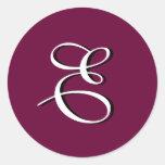 Monogram Sticker "E"  Customizable