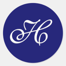 Monogram Sticker "H"  Customizable