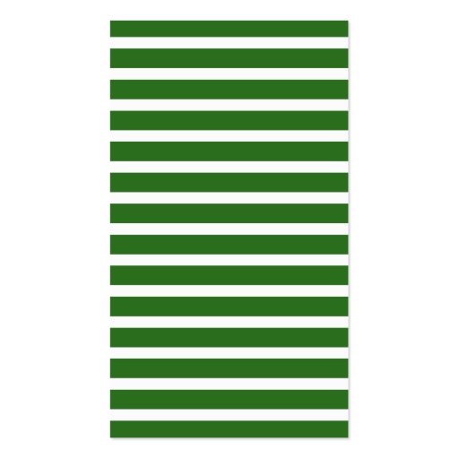 Monogram Stripes Business Card - Green - (back side)