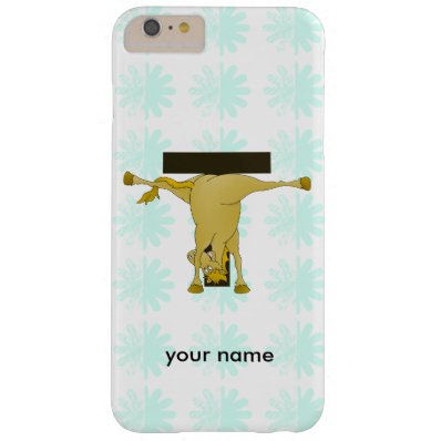Monogram T Funny Pony Personalized Barely There iPhone 6 Plus Case
