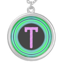 Monogram "T" necklaces