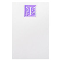 Monogram T stationery