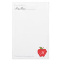 Monogram Teachers Stationery stationery