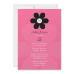 Monogram Teen Girl Birthday Party Invitation