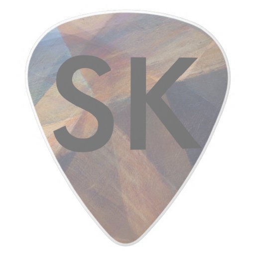 Monogram Template Guitar Pick Zazzle