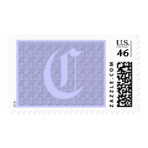 Monogram Texture Postage postage