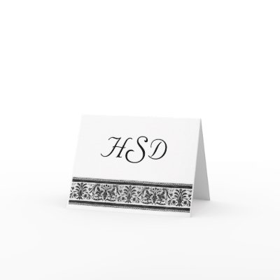Monogram Thank You Card