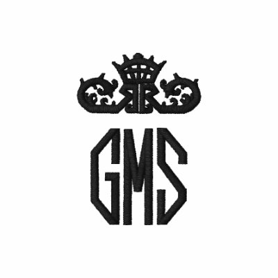Monogram Three Letter Embroidered Polo Shirt by monogramgallery