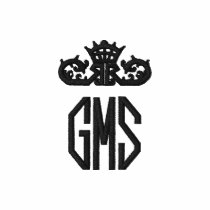 Monogram Three Letter Embroidered Polo Shirt embroidered shirts by monogramgallery Monogram Three Letter Embroidered Polo Shirt embroidered shirts