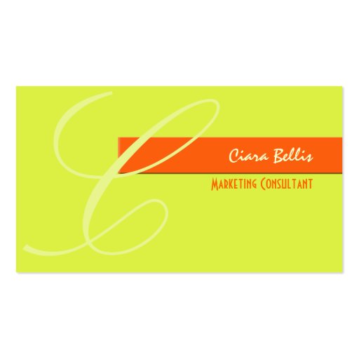 Monogram, tone on tone {customizable background} business cards