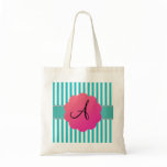 Monogram turquoise stripes bags