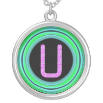 Monogram "U" necklaces