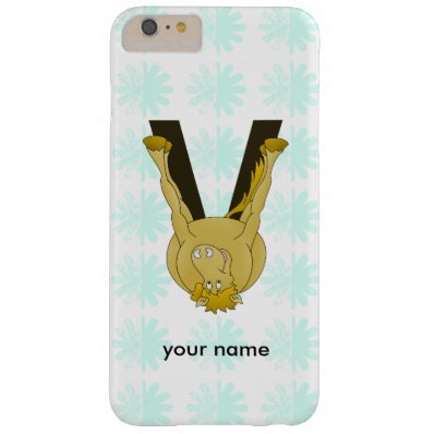 Monogram V Flexible Horse Personalised Barely There iPhone 6 Plus Case